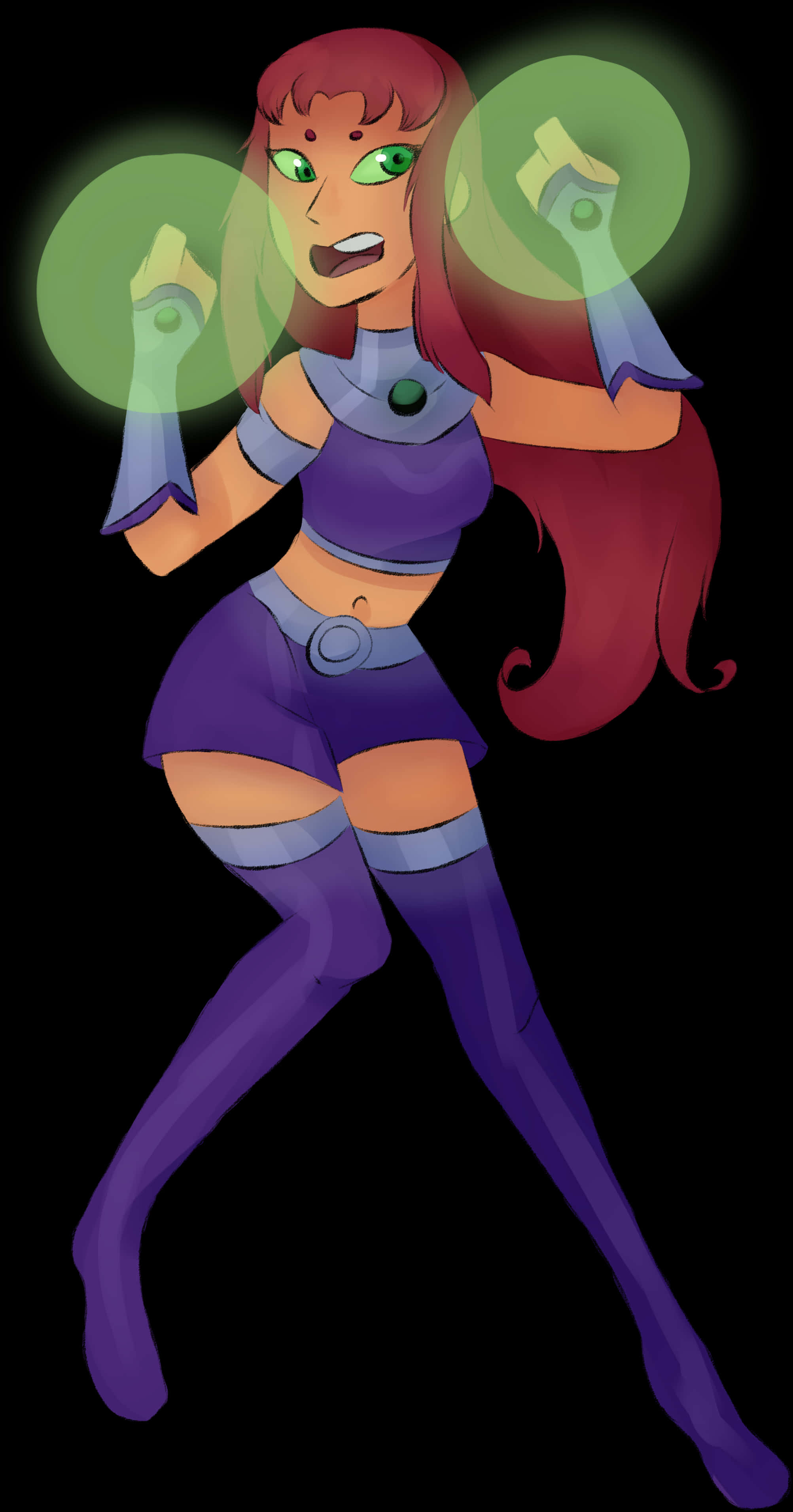 Mystical_ Teen_ Titans_ Character_ Art PNG Image