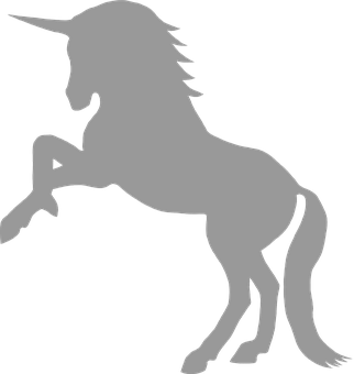 Mystical Unicorn Silhouette PNG Image