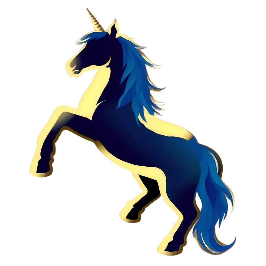 Mystical Unicorn Silhouette Png 06282024 PNG Image