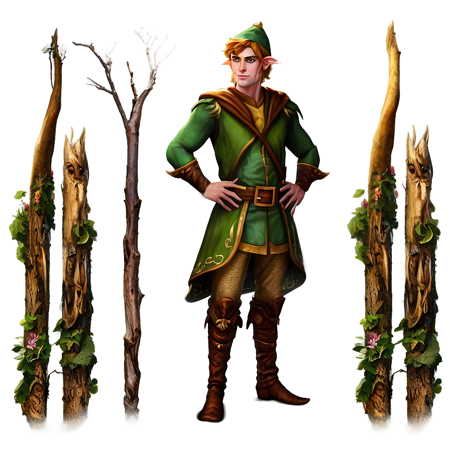 Mystical Woodland Elf Png 05232024 PNG Image