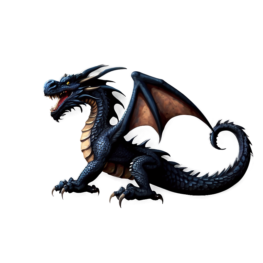 Mythical Black Dragon Png 13 PNG Image