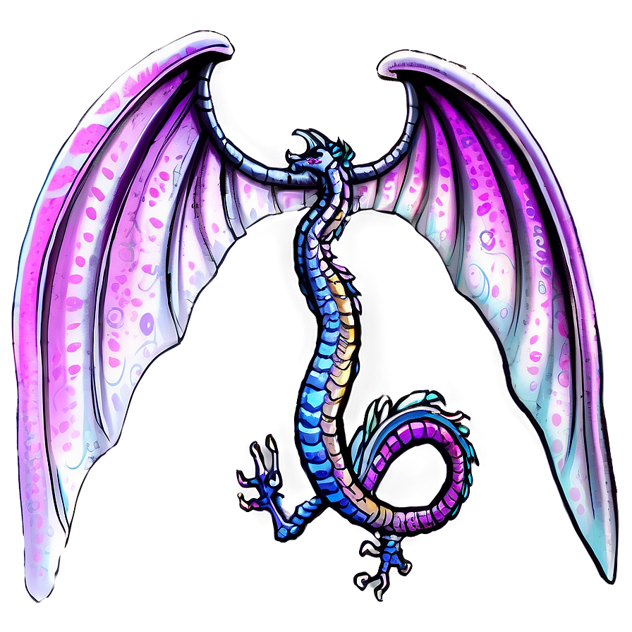 Mythical Dragon Wings Art Png Tma PNG Image