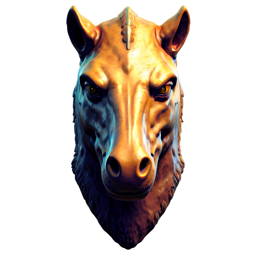 Mythical Horse Head Emblem Png Cty PNG Image