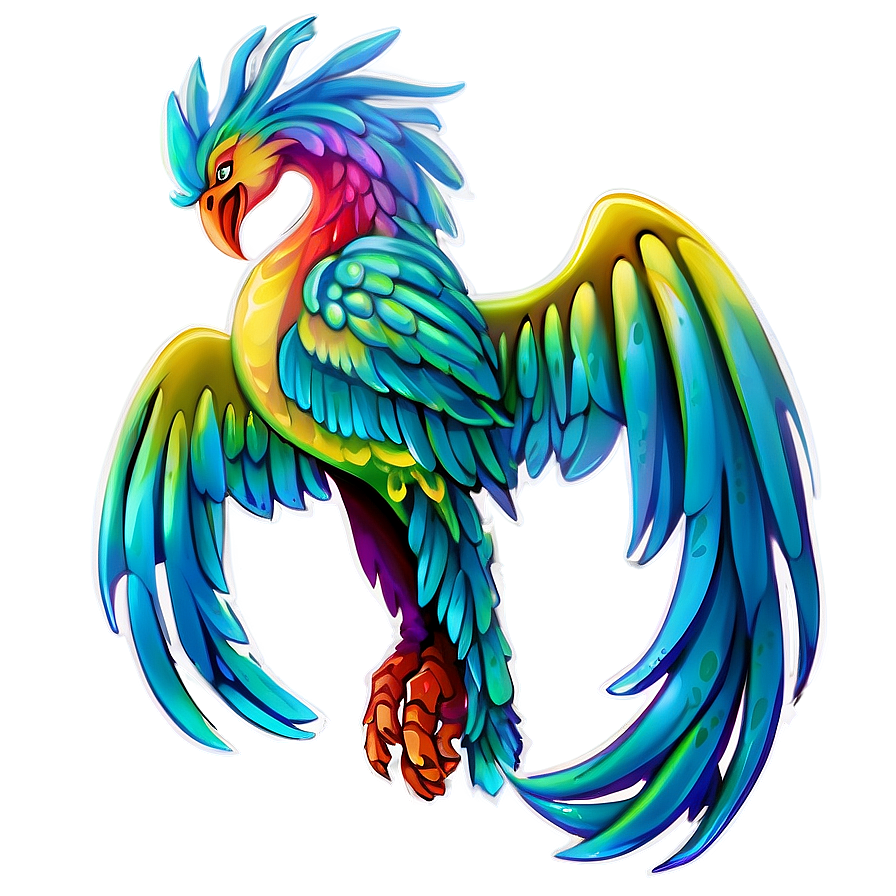 Mythical Phoenix Graphic Png Aec PNG Image