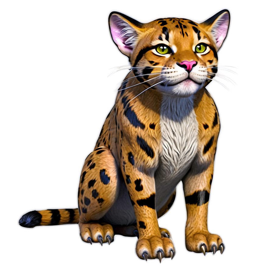 Mythical Wildcat Creature Png Vri PNG Image