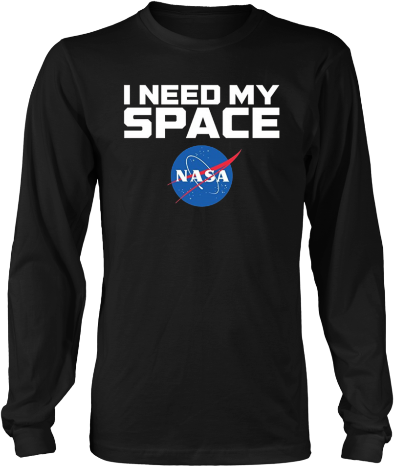 N A S A Space Themed Long Sleeve Shirt PNG Image