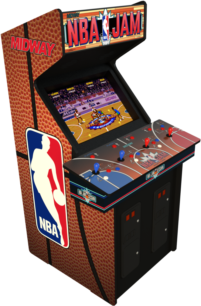 N B A Jam Arcade Cabinet PNG Image