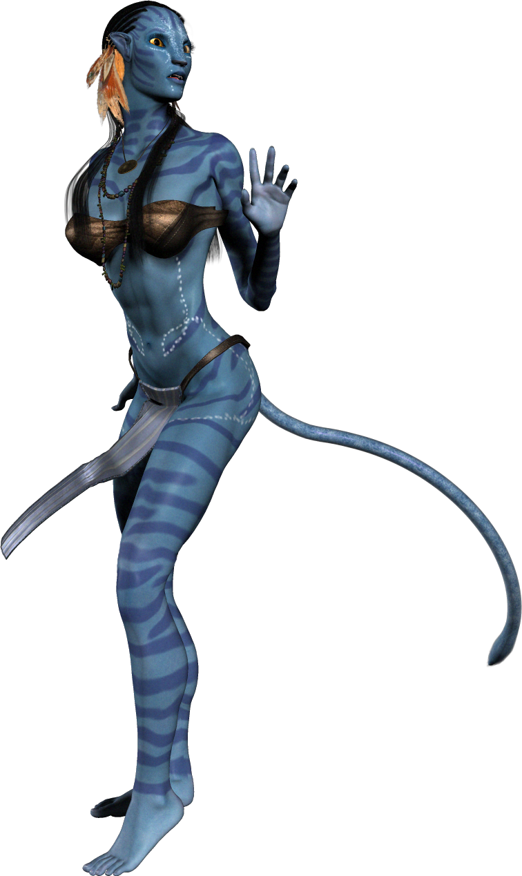 Na'vi Female Character Pose PNG Image