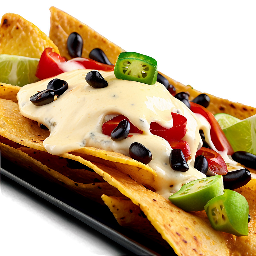 Nachos With Aioli Drizzle Png Jso97 PNG Image