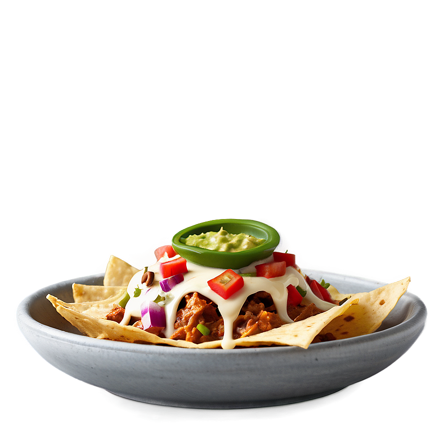 Nachos With Chipotle Cream Png 1 PNG Image