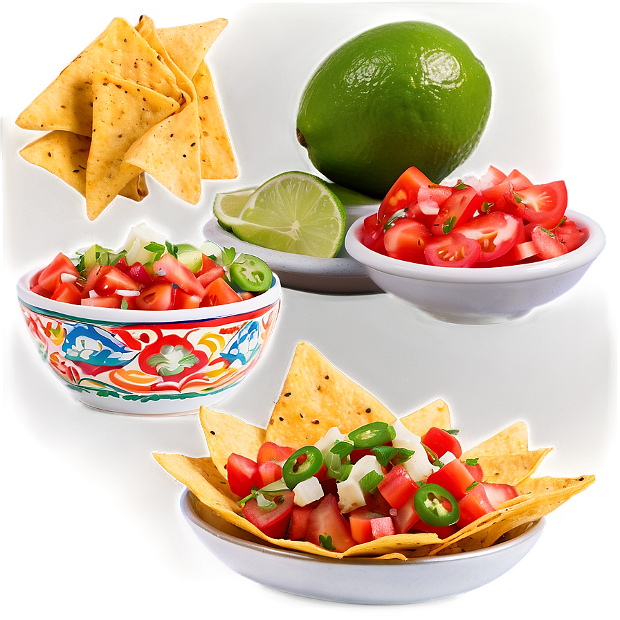 Nachos With Fresh Pico De Gallo Png 22 PNG Image