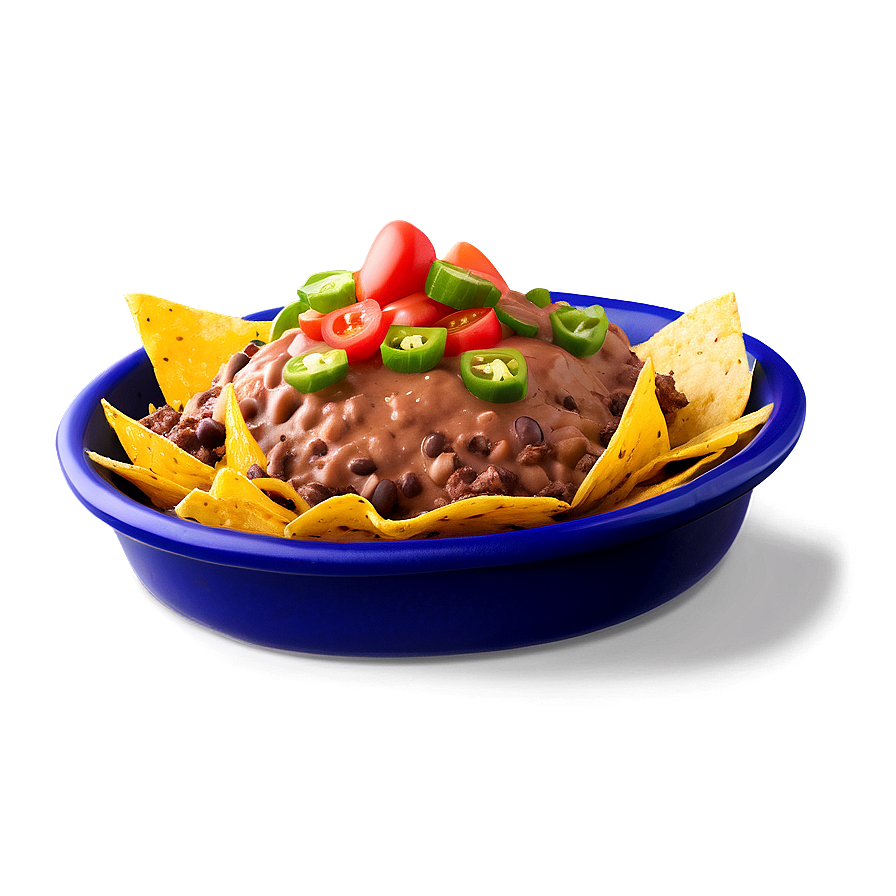 Nachos With Refried Beans Png Gnr PNG Image