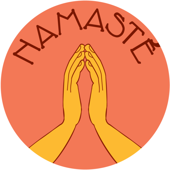 Namaste Gesture Illustration PNG Image