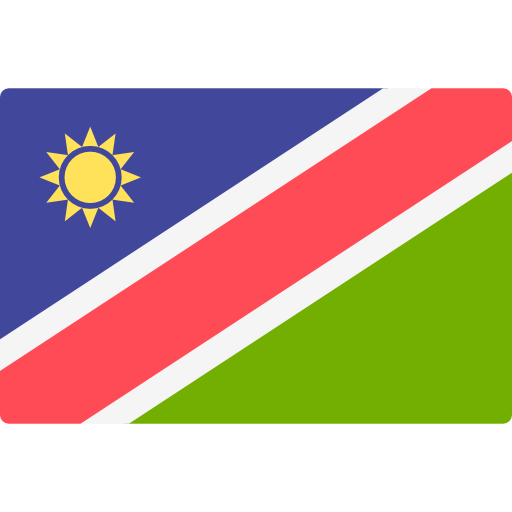 Namibian Flag Graphic PNG Image