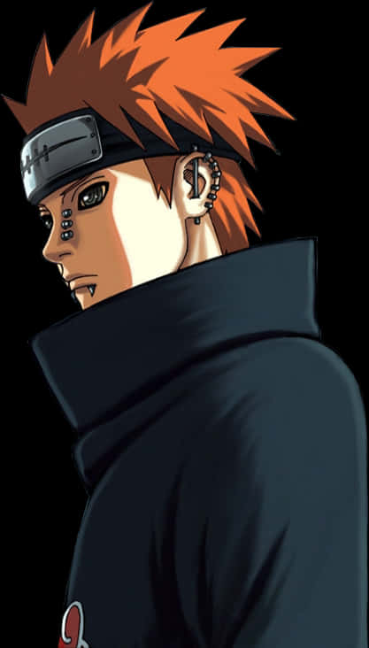 Naruto Character Pein Portrait PNG Image