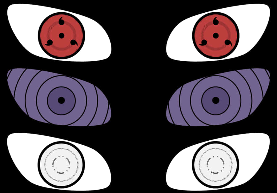 Naruto Eyes Collection PNG Image