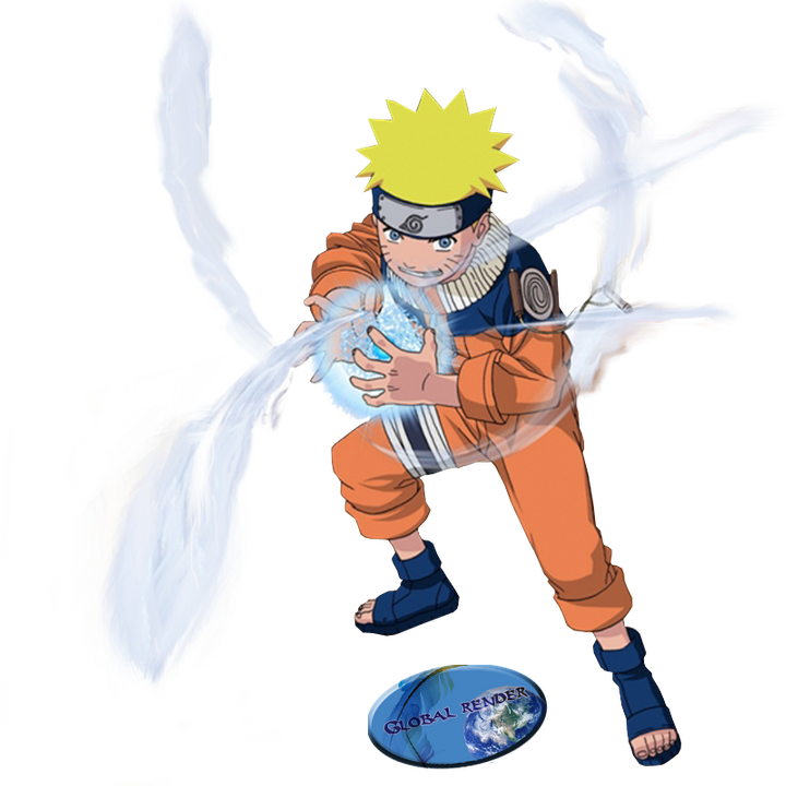 Naruto Performing Rasengan PNG Image