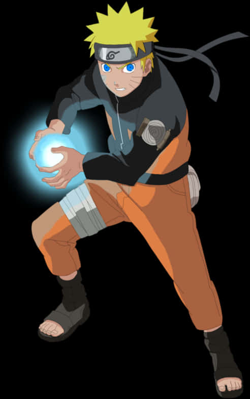 Naruto Rasengan Preparation PNG Image