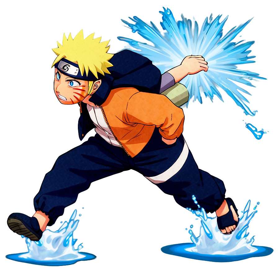 Naruto Running On Water Png 06292024 PNG Image