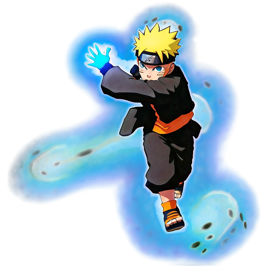 Naruto Running With Rasengan Png 06292024 PNG Image