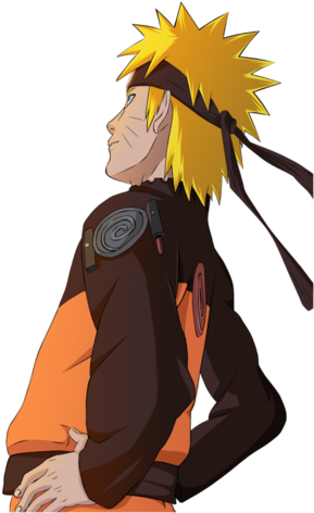 Naruto Uzumaki Profile Pose PNG Image