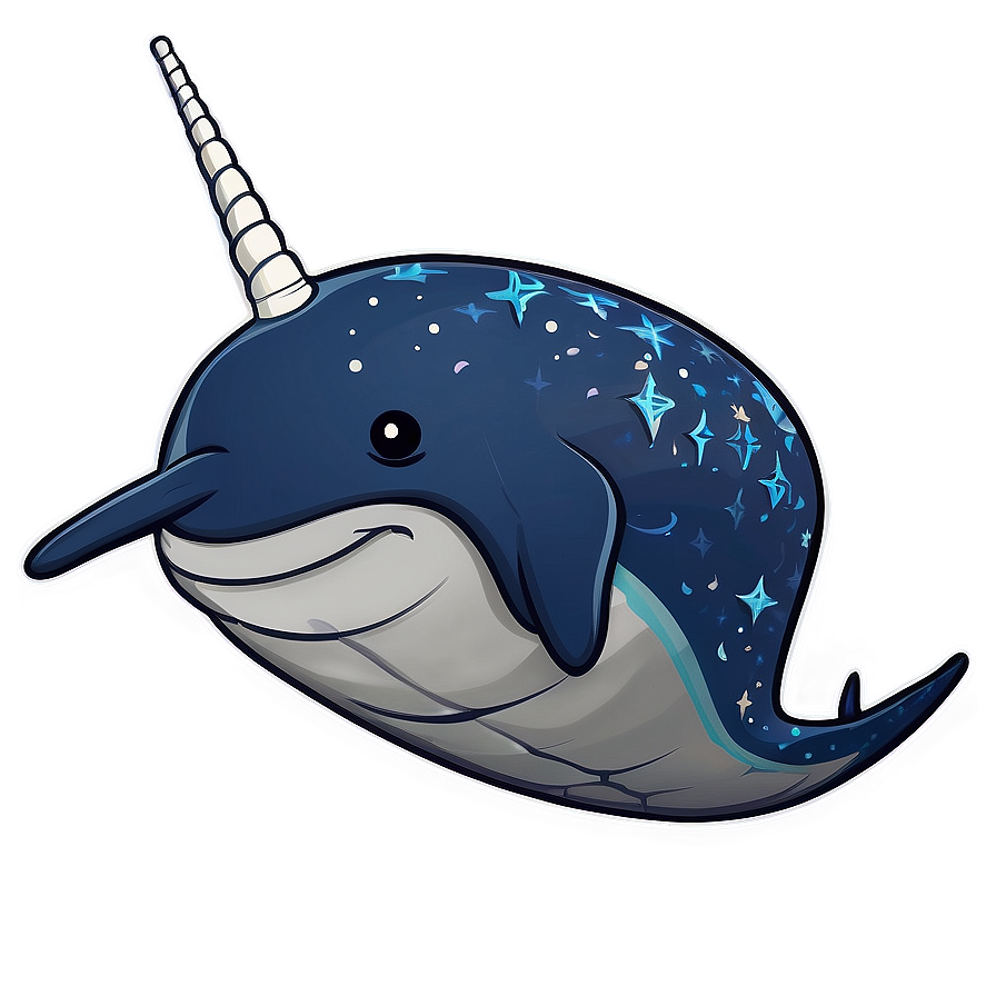 Narwhal In Starry Night Png 82 PNG Image