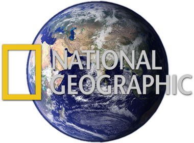 National Geographic Logo Over Earth PNG Image