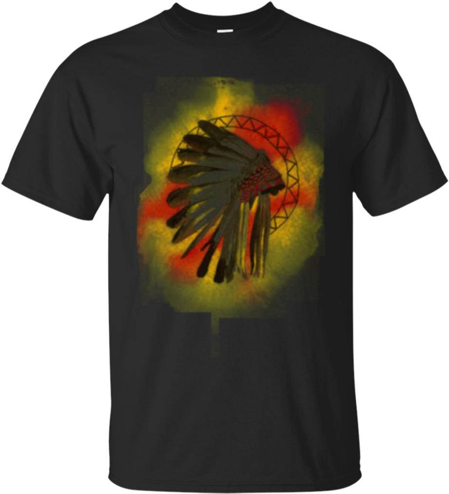 Native American Headdress Shirt Design PNG Image