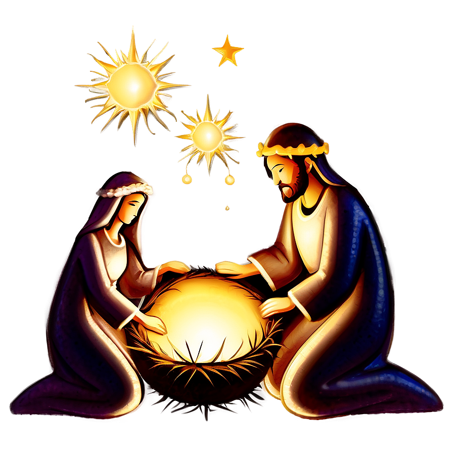 Nativity Christmas Ornaments Png 05252024 PNG Image