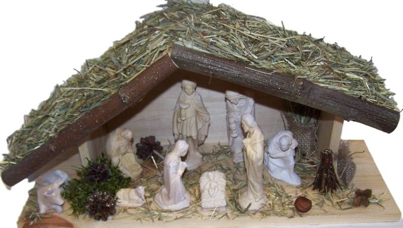 Nativity Scene Christmas Decoration PNG Image