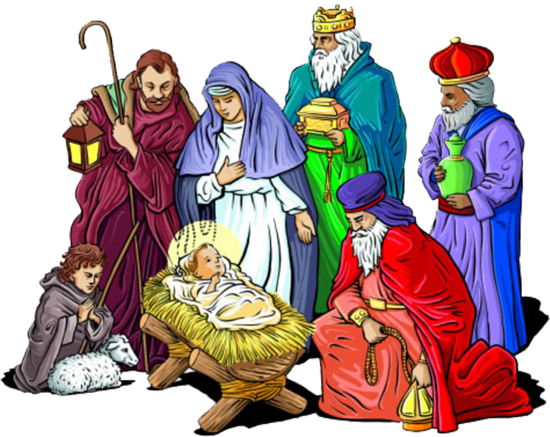 Nativity Scene Illustration PNG Image