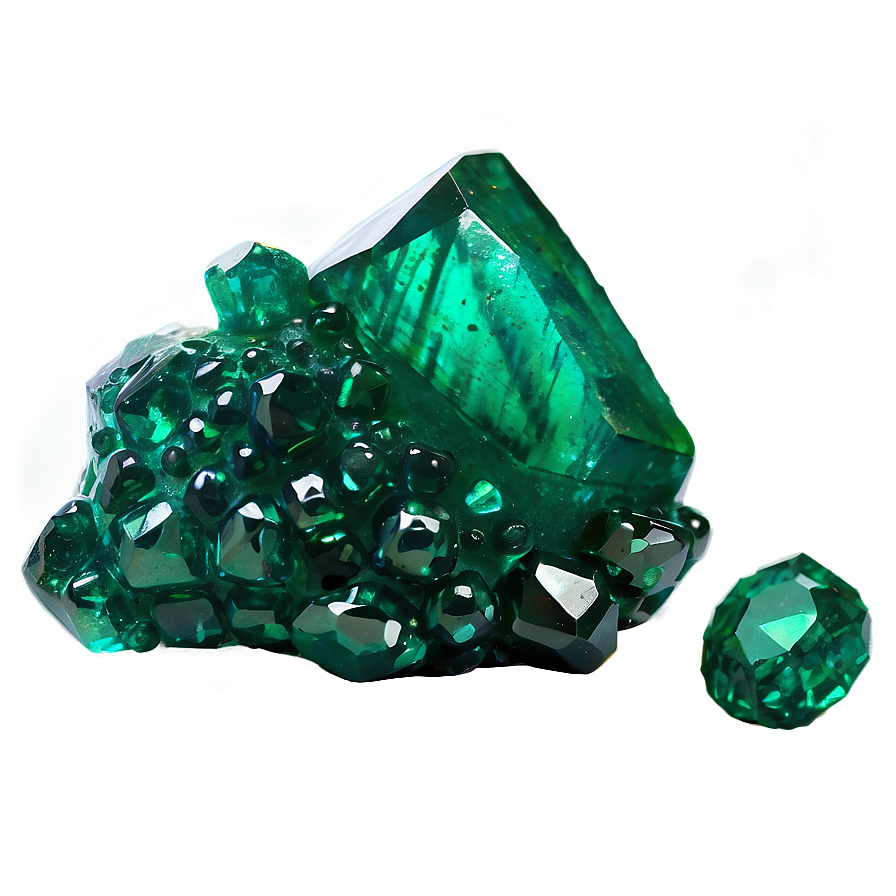 Natural Emerald Cluster Png 9 PNG Image