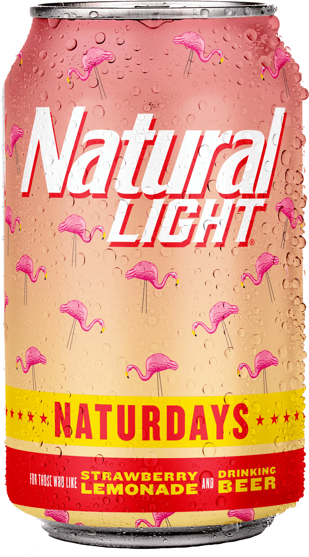 Naturdays Strawberry Lemonade Beer Can PNG Image