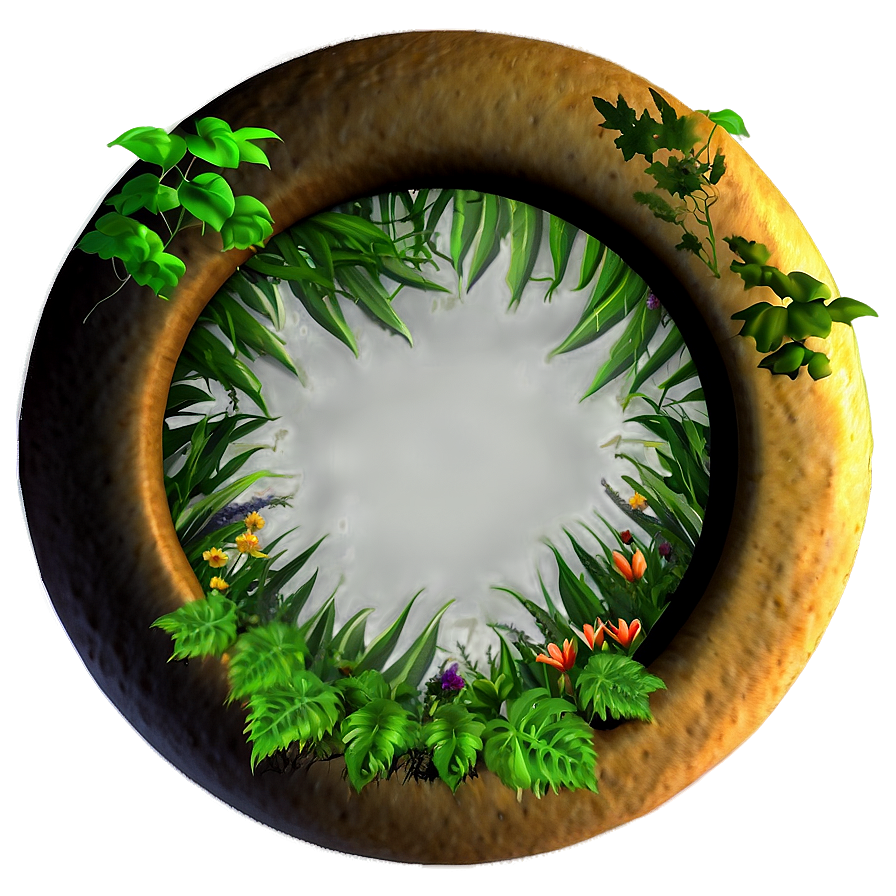 Nature Circle Frame Png 06122024 PNG Image