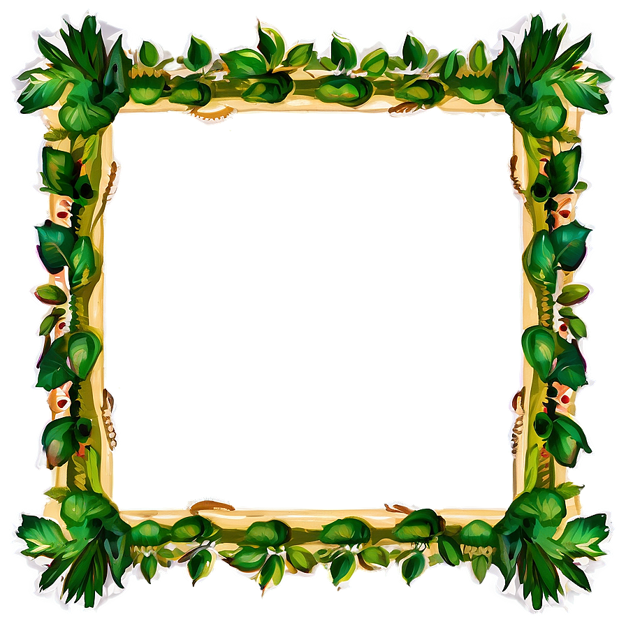 Nature Inspired Green Border Png 04292024 PNG Image