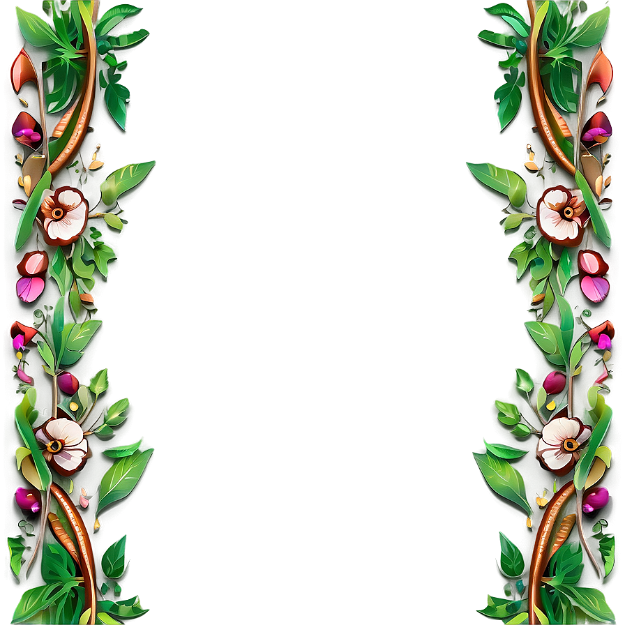 Nature Inspired Line Border Png 27 PNG Image