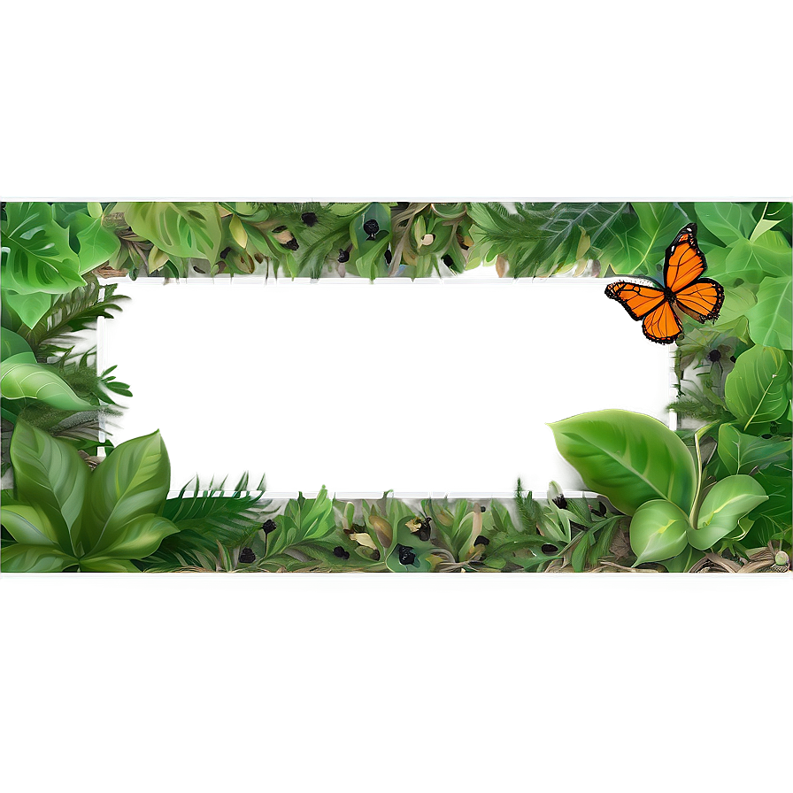 Nature Inspired Photo Border Png Tvo46 PNG Image