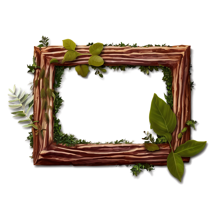 Nature Inspired Picture Frame Png 05042024 PNG Image