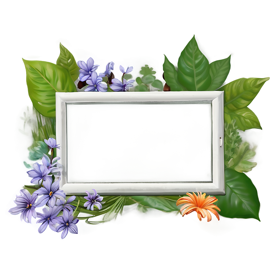 Nature Inspired Picture Frame Png Seu PNG Image