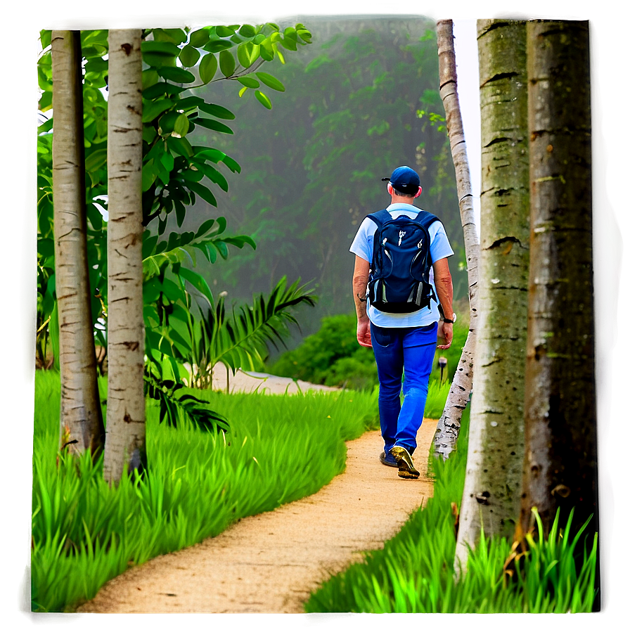 Nature Trail Walking Png Wrf PNG Image