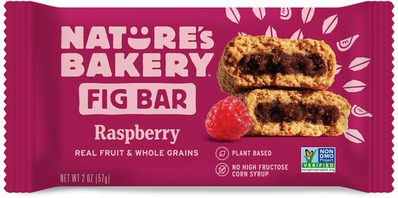 Natures Bakery Raspberry Fig Bar Packaging PNG Image