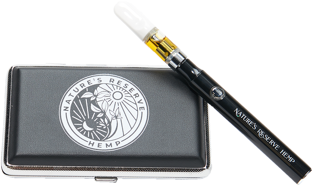 Natures Reserve Hemp Vape Penand Case PNG Image