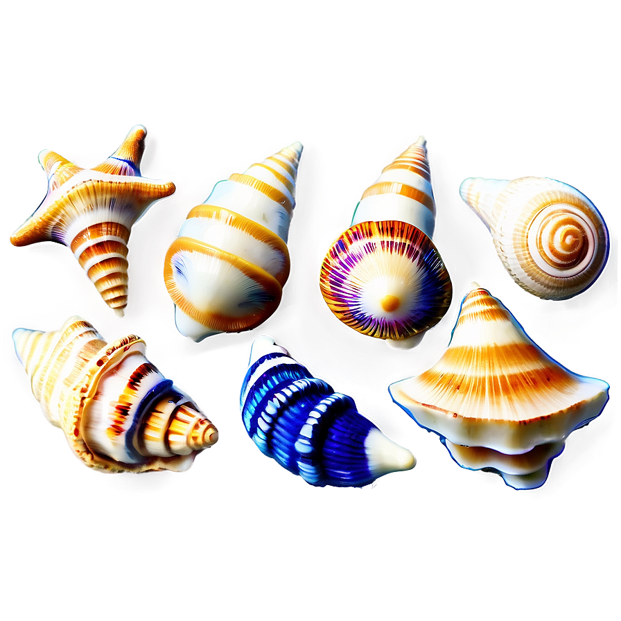 Nautical Seashells Png 06132024 PNG Image