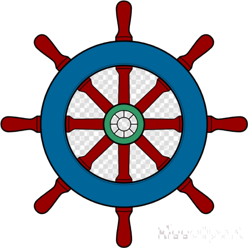 Nautical Ship Wheel Illustration PNG Image