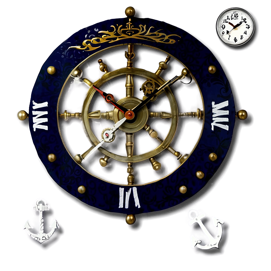 Nautical Wall Clock Png Vhg PNG Image