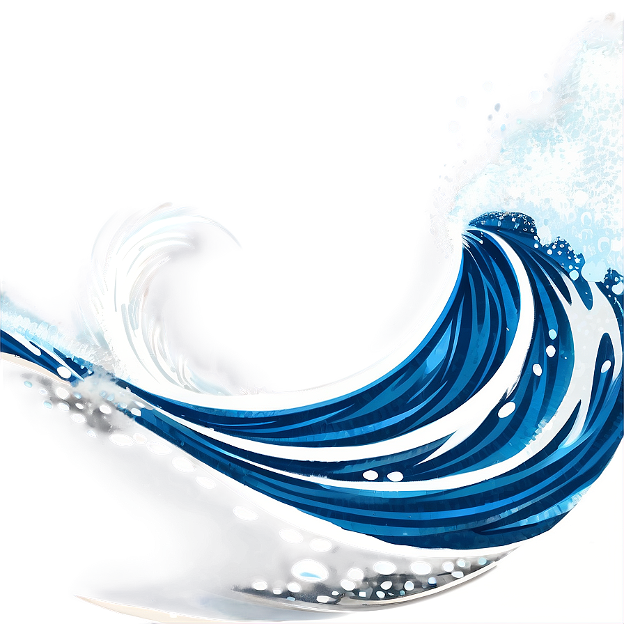 Nautical Wave Drawing Png Ntf PNG Image