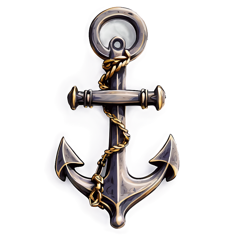 Navy Anchor With Compass Png Hds83 PNG Image