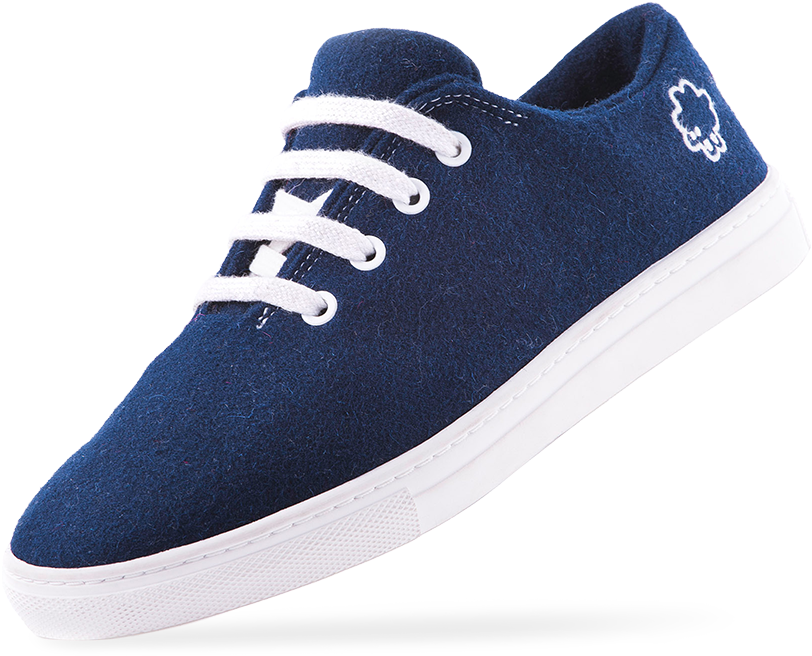 Navy Blue Casual Sneaker PNG Image