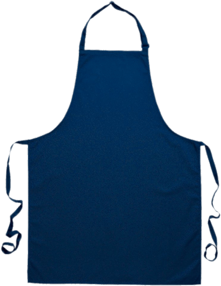 Navy Blue Chef Apron PNG Image