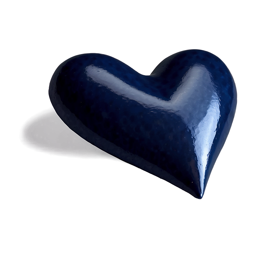 Navy Blue Heart Emoji Png Xcu PNG Image